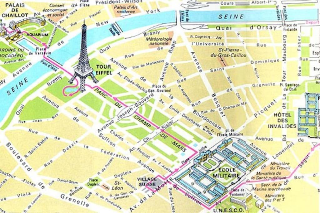 Studio Chic Paris Tour Eiffel Near Eiffel Tower 7Th Floor Экстерьер фото